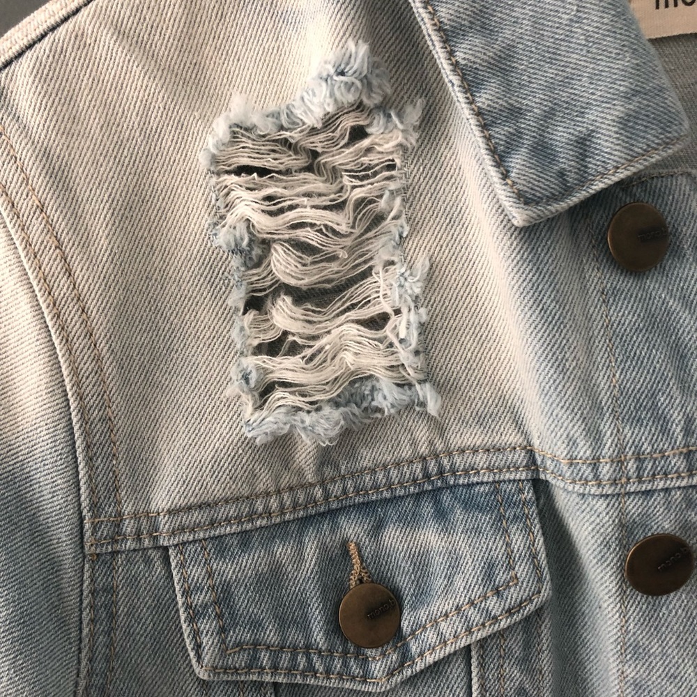 Distressed Denim Jacket - Picture 3 of 4